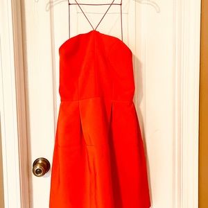 Topshop Deep Orange Dress Size 4